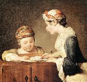 The Young Schoolmistress, jean-Baptiste-Simeon Chardin